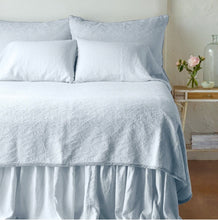 Load image into Gallery viewer, IN STOCK Bella Notte Linens Adele Coverlet  (White, Cloud)
