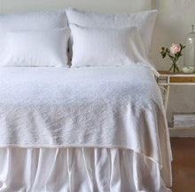 Load image into Gallery viewer, IN STOCK Bella Notte Linens Adele Coverlet  (White, Cloud)
