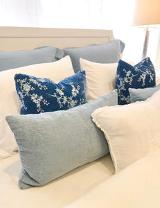 IN STOCK Bella Notte Linens Carmen Accent Pillow, White