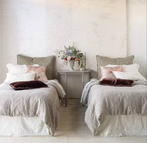 IN STOCK Bella Notte Linens Ines Duvet Cover, White