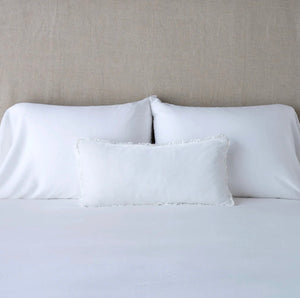 IN STOCK Bella Notte Linens Carmen Accent Pillow, White