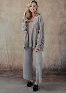 Cleo Knit Pants (Espresso, Taupe, Grey Heather)