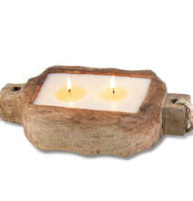 Load image into Gallery viewer, Himalayan Driftwood Candle Tray (Ginger Patchouli, Grapefruit Pine)
