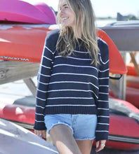 Load image into Gallery viewer, Wooden Ships Knits Valerie Striped Cotton Sweater (2 Colors)
