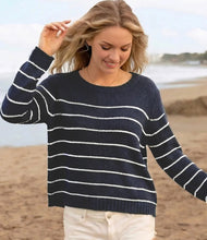Load image into Gallery viewer, Wooden Ships Knits Valerie Striped Cotton Sweater (2 Colors)
