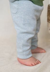 Sweater Knit Baby Legging Pants, Heather Grey