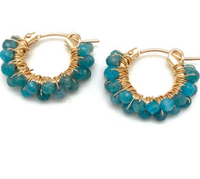 Load image into Gallery viewer, Diddi Gemstone Earrings  (Pearl, Aquamarine, Pink Tourmaline, Apatite)
