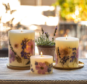 Lavender Botanical Candle, 5.5"