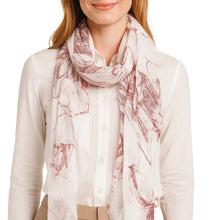Load image into Gallery viewer, Floral Sketch Scarf
