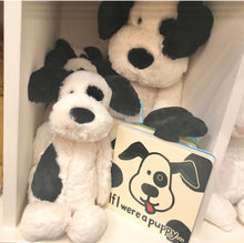 Load image into Gallery viewer, Jellycat Bashful Black &amp; Cream Puppy, Large

