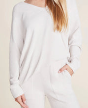 Load image into Gallery viewer, Barefoot Dreams CozyChic Ultra Lite V-Neck Hi Low Pullover, Almond
