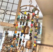 Load image into Gallery viewer, The Aura Of Glass Large Bead &amp; Bell Wind Chime
