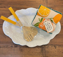 Load image into Gallery viewer, White Cabbage Melamine Serving Trays, 2 Sizes
