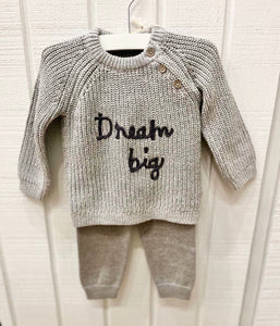 Dream Big Chunky Knit Baby Pullover Sweater