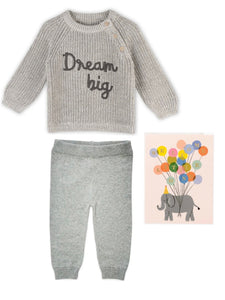 Dream Big Chunky Knit Baby Pullover Sweater