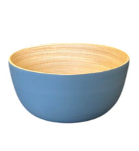 Load image into Gallery viewer, Bamboo Mini Bowl (White, Blue)
