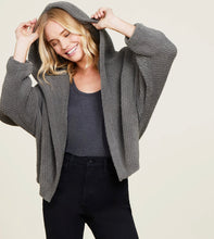 Load image into Gallery viewer, Barefoot Dreams CozyChic Chevron Rib Cardigan, Silver
