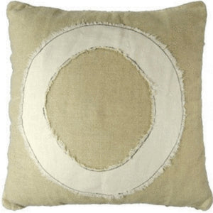 Stonewashed Linen "O" Pillow