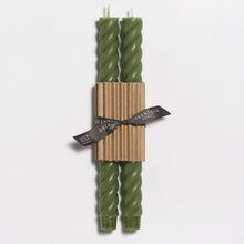 Load image into Gallery viewer, Greentree Home Rope Taper Candles, Pair (5 Colors)

