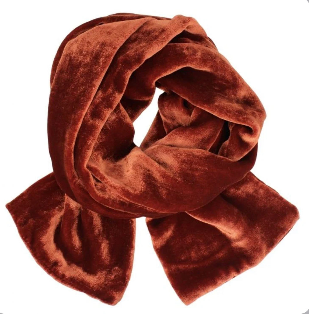 Silk Velvet Scarf (10 Colors)