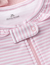 Load image into Gallery viewer, Pink Stripe Footed Romper

