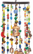 Load image into Gallery viewer, The Aura Of Glass Large Bead &amp; Bell Wind Chime
