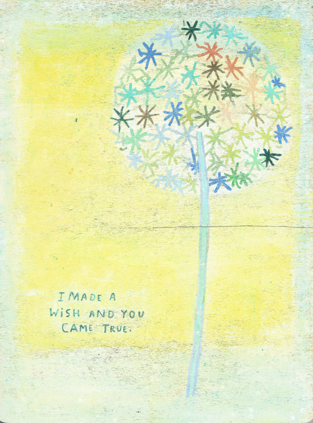 I Made A Wish Wooden Art Print, 25x36
