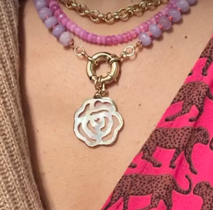Cristina V. Rose Mother of Pearl Charm