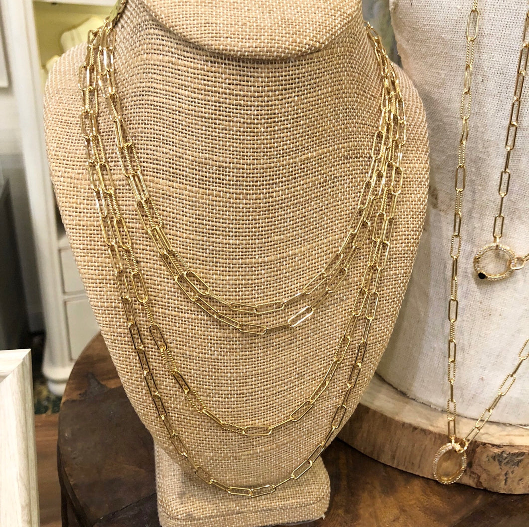 Cristina V Paper Clip Chain Necklace