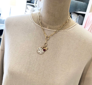Cristina V. Rose Mother of Pearl Charm