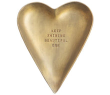 Load image into Gallery viewer, Brass Heart Trinket Trays, 6 Styles
