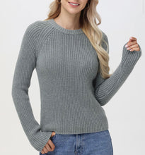 Load image into Gallery viewer, Jane Crewneck Sweater, Smoke Grey
