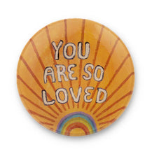 Load image into Gallery viewer, Mini Decoupage Plate, You Are So Loved, 4"
