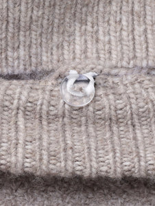 McKenzie Sweater with Removable Turtleneck Collar (Taupe, Sea Salt)