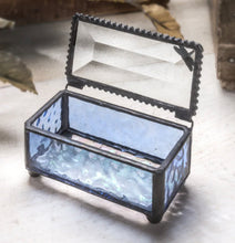 Load image into Gallery viewer, Blue Glass Dragonfly Box
