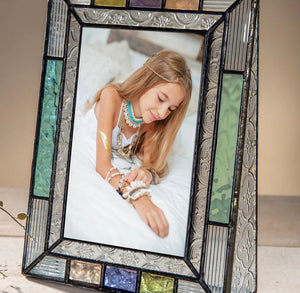 Colorful Stained Glass Picture Frame (2 Sizes)