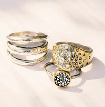 Load image into Gallery viewer, Waxing Poetic Starshower Omega Ring - Brass
