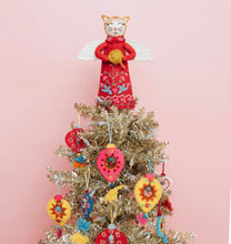 Load image into Gallery viewer, French Knot Cat Angel Tree Topper/Decor
