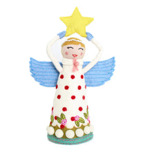 Load image into Gallery viewer, Angel Tree Topper, Joy (Red, White)
