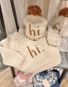 Hi Baby Crewneck Sweater