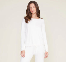 Load image into Gallery viewer, Barefoot Dreams CozyChic Ultra Lite Slouchy Pullover, Pearl
