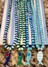 Load image into Gallery viewer, Cristina V. Beaded Fish Necklace

