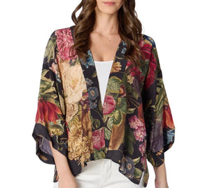 Primula Floral Short Kimono