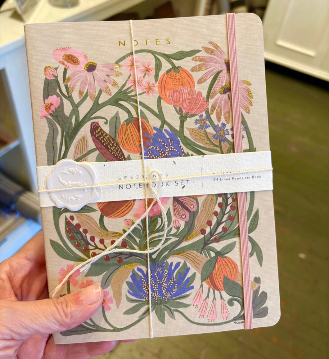 Flora & Fauna Sewn Trio Notebook Set