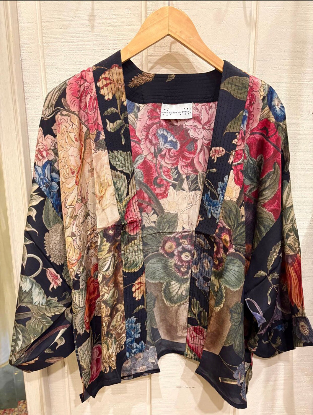 Primula Floral Short Kimono