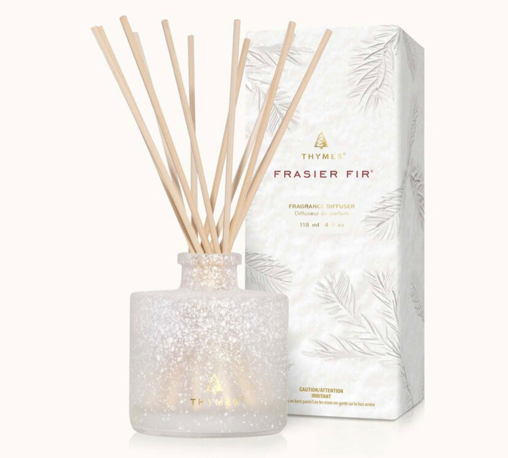 Frasier Fir Petite Frosted Glass Reed Diffuser, 4 oz