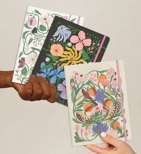 Flora & Fauna Sewn Trio Notebook Set