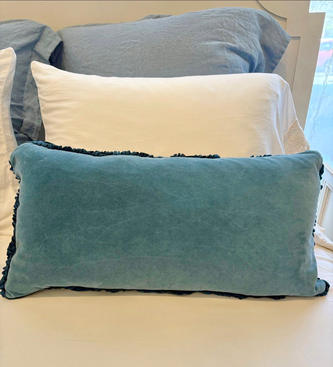 IN STOCK Bella Notte Linens, Helane Kidney Pillow (Retired Style, Cenote)