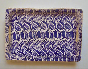 Terrafirma Ceramics Buffet Tray, Cobalt
