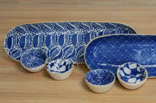 Load image into Gallery viewer, Terrafirma Large Canape Serving Plate, Large (Cobalt)
